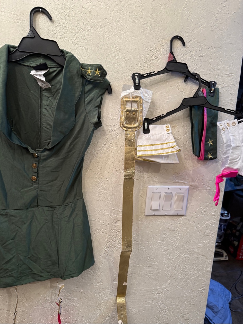 Military-Inspired Olive Green Women's Halloween Costume Sz Small Army Gil